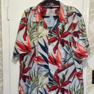 Hawaii Hangover Multi-colored Tropical Shirt Men XL